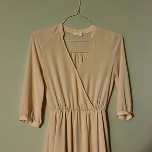 Lush Pink faux wrap dress. Size S.